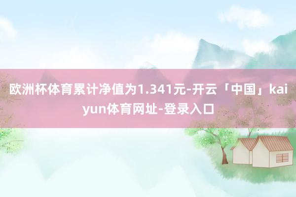 欧洲杯体育累计净值为1.341元-开云「中国」kaiyun体育网址-登录入口