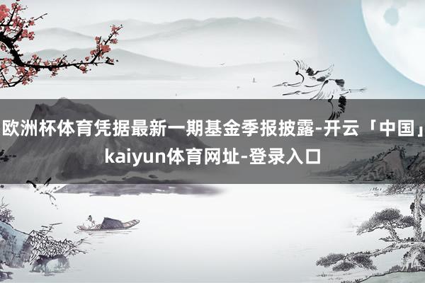 欧洲杯体育凭据最新一期基金季报披露-开云「中国」kaiyun体育网址-登录入口