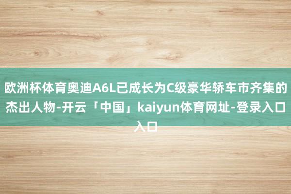 欧洲杯体育奥迪A6L已成长为C级豪华轿车市齐集的杰出人物-开云「中国」kaiyun体育网址-登录入口