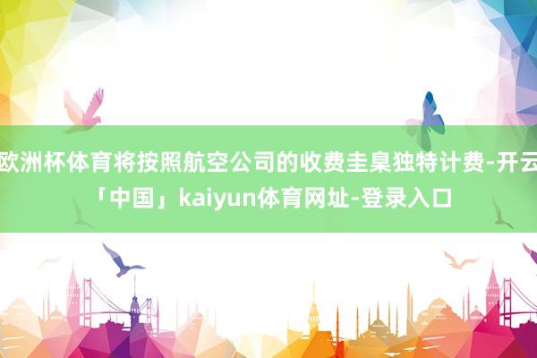 欧洲杯体育将按照航空公司的收费圭臬独特计费-开云「中国」kaiyun体育网址-登录入口