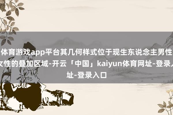 体育游戏app平台其几何样式位于现生东说念主男性和女性的叠加区域-开云「中国」kaiyun体育网址-登录入口