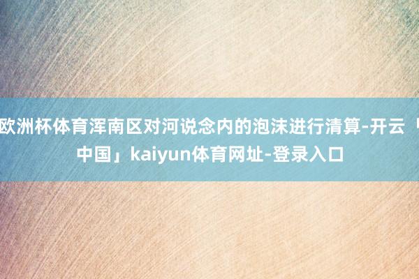 欧洲杯体育浑南区对河说念内的泡沫进行清算-开云「中国」kaiyun体育网址-登录入口